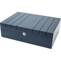 Humidor dunkelblau matt, für ca. 30-40 Zigarren