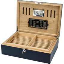Humidor dunkelblau matt, für ca. 30-40 Zigarren