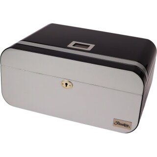 PASSATORE Humidor schwarz/silber glänzend, 20-30 Zigarren