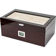 Humidor Cherry Finish  hi-gloss/Glasdeckel für ca....