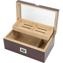 Humidor Cherry Finish  hi-gloss/Glasdeckel für ca....