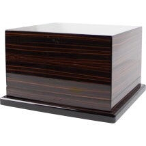 Humidor Ebony Finish Pianolack für ca. 75 Zigarren