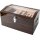 Humidor Ebony Finish Pianolack mit Glastop f. ca. 100 Zig.