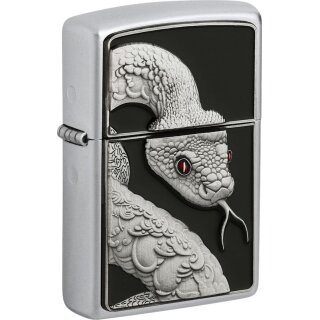 ZIPPO satin finish Plakette Snake Red Eyes 2008204