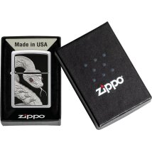 ZIPPO satin finish Plakette Snake Red Eyes 2008204
