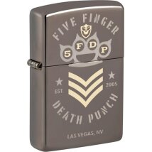 ZIPPO Black Ice gel.Five Finger Death Punch Est2005 60007799