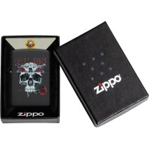 ZIPPO schwarz gelasert Guns N Roses Skull 60007812